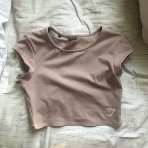 Gymshark Blush/Beige Crop Top